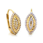 złote kolczyki na angielskie zapiecie