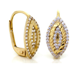 złote kolczyki gładkie