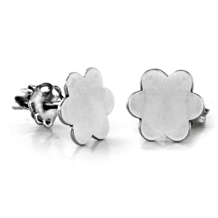 srebrne kolczyki bez cyrkonii