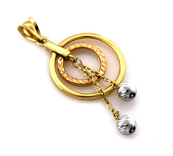 złota zawieszka bez kamieni