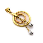 złota zawieszka bez kamieni