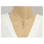 gładka złota zawieszka