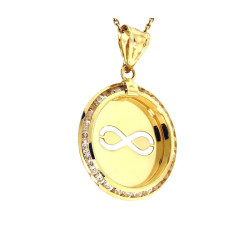 złota zawieszka bez kamieni