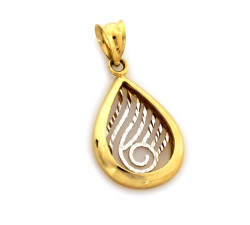 złota zawieszka bez kamieni