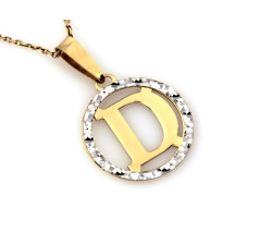 złota przywieszki bez cyrkonii