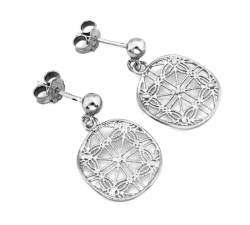 srebrne kolczyki bez cyrkonii