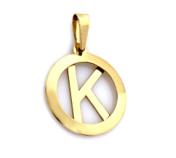 złota zawieszka bez kamieni