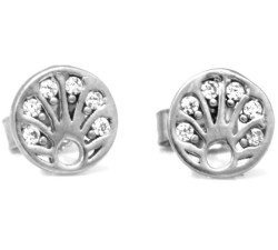 srebrne kolczyki na sztyfcie gładkie