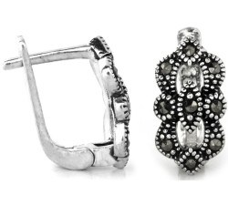 srebrne kolczyki angielskie