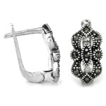 srebrne kolczyki angielskie