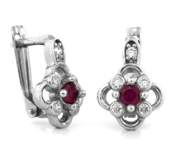 srebrne kolczyki angielskie