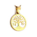 przywieszka ze złota perłowa