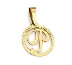 klasyczny złoty wisiorek