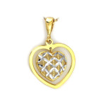 złota zawieszka bez kamieni