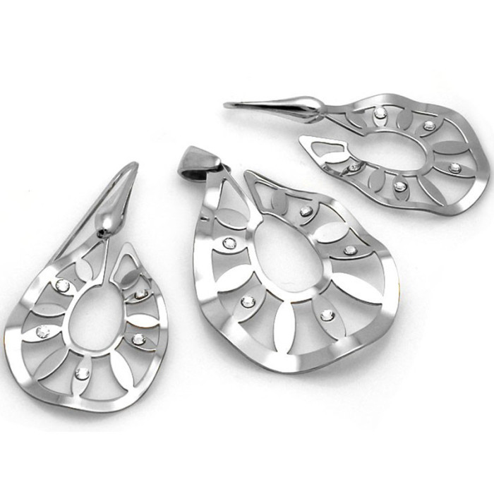 zestaw biżuterii ze srebra