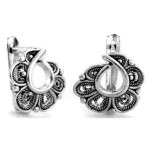 srebrne kolczyki na angielskim gładkie