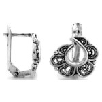 srebrne kolczyki angielskie