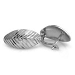 kolczyki 925 na biglu zamkniętym bez cyrkonii