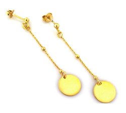 kolczyki srebro na sztyfcie gładkie