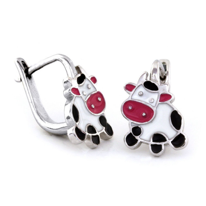 srebrne kolczyki gładkie