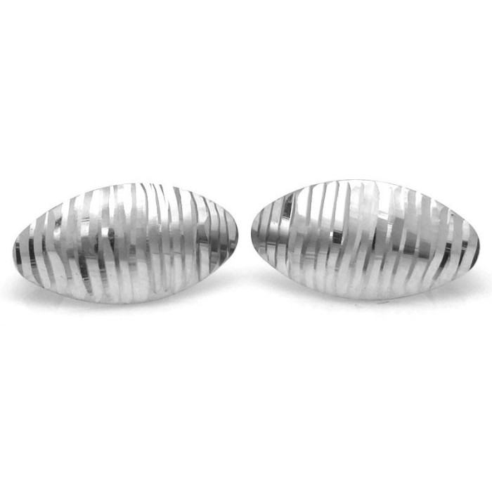 kolczyki srebro angielskie gładkie