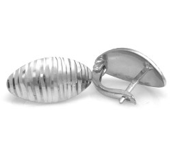 kolczyki srebro na angielskim bez cyrkonii