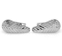 kolczyki srebro na angielskim gładkie