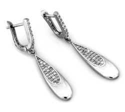 srebrne kolczyki angielskie