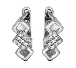 kolczyki 925 na biglu zamkniętym bez cyrkonii