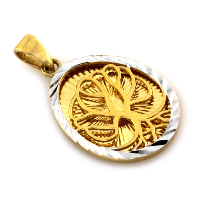 gładka złota zawieszka