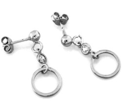 srebrne kolczyki na sztyfcie