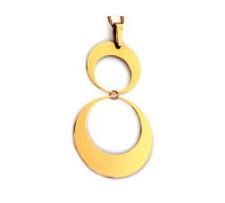 klasyczny złoty wisiorek