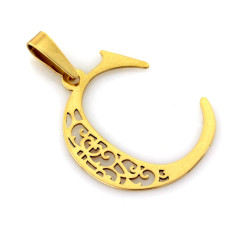 klasyczny złoty wisiorek