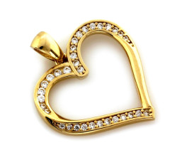 klasyczny złoty wisiorek