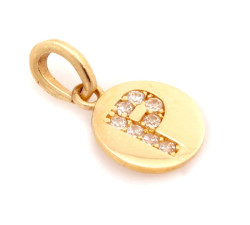 klasyczny złoty wisiorek