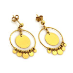 złote kolczyki sztyft