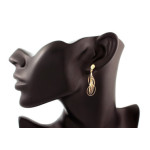 Złote kolczyki masywne