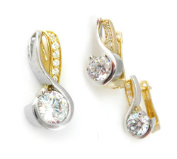 Złoty komplet biżuterii 333 białe złoto 7.7g