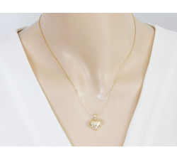 gładka złota zawieszka