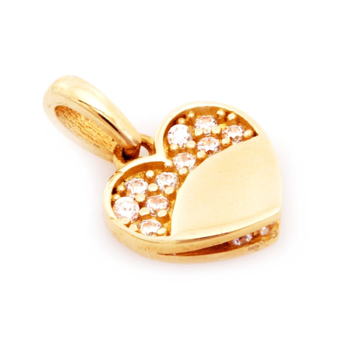 złota zawieszka bez kamieni