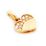 złota zawieszka bez kamieni