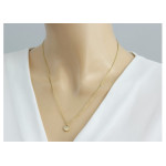 klasyczny złoty wisiorek