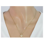 Złota zawieszka 585 serduszko z cyrkoniami 1,20 g s