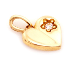 złota zawieszka bez kamieni