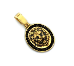 gładka złota zawieszka