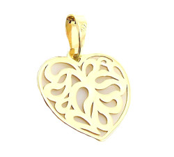 gładka złota zawieszka