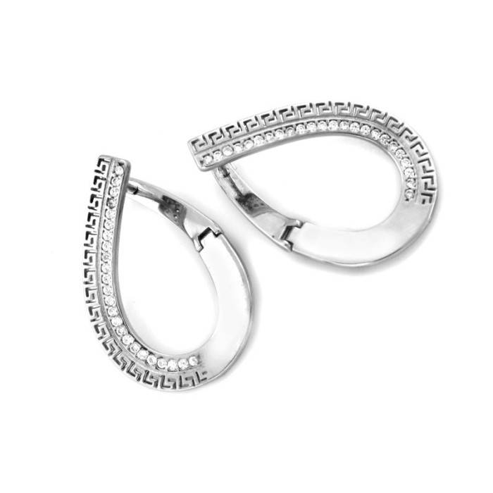 srebrne kolczyki na angielskim gładkie