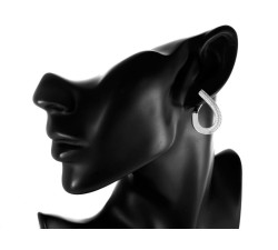 srebrne kolczyki angielskie