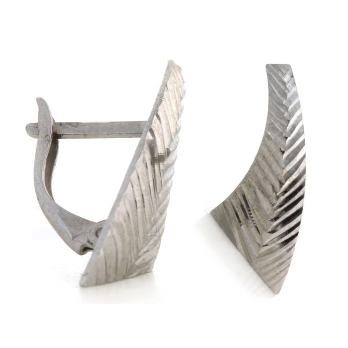 srebrne kolczyki angielskie