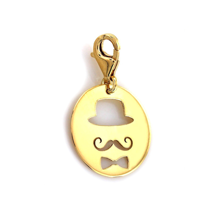 klasyczny złoty wisiorek